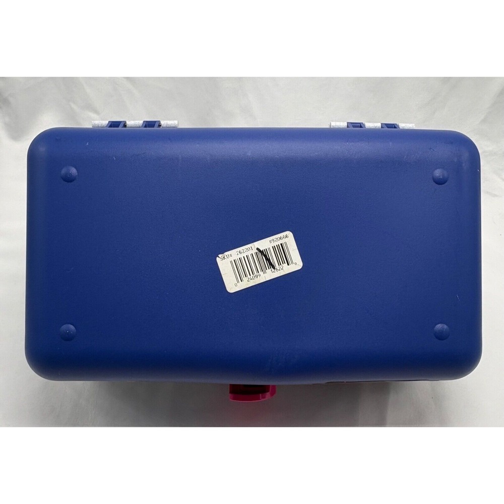 Vintage Caboodles Make Up Storage‎ Organizer Hard Case Mirror 2622 Gray Purple - Picture 9 of 12